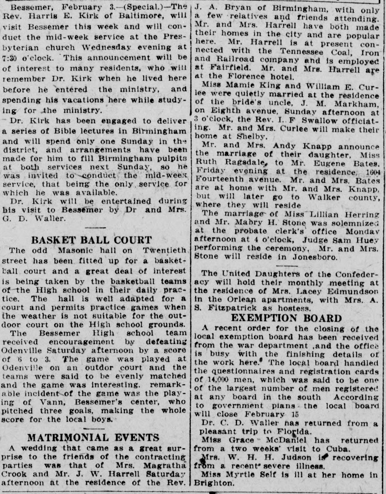 Magratha Crook-J.W. Harrell